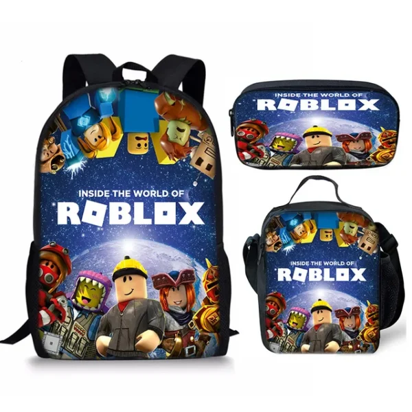 3 piece Roblox Backpack Set