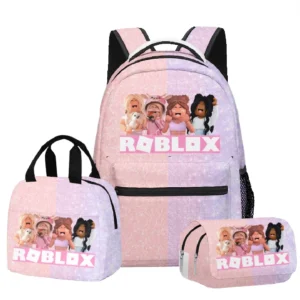 3PC Roblox Virtual World School Bag Set